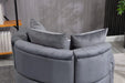 A&A Furniture,Accent Chair / Classical Barrel Chair for living room / Modern Leisure Chair (Grey) Default -DTYStore