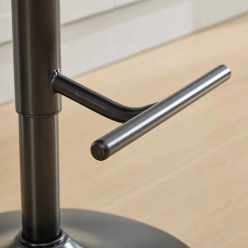 A&A Furniture,Aged and Retro PU Swivel Barstools Adjusatble Seat Height from 26-33 Inch, Modern Bar Stools with Backs Comfortable Tufted for Home Pub and Kitchen Island (Orange,Set of 2) Default -DTYStore