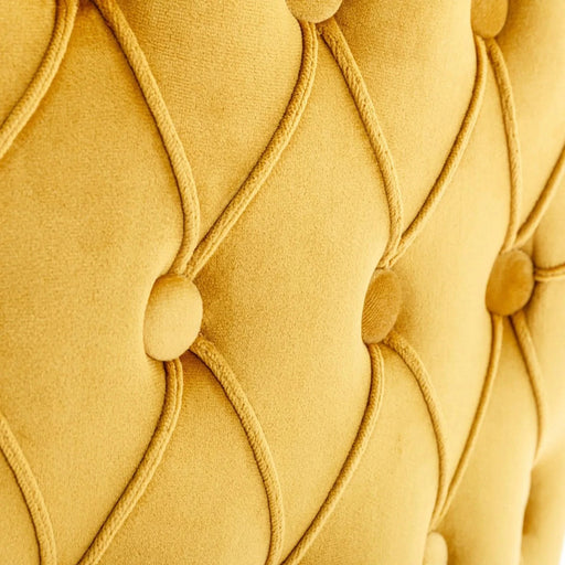 A&A Furniture,Contemporary Velvet Upholstered Wing-Back Barstools with Button Tufted Decoration and Wooden Legs, and Chrome Nailhead Trim, Leisure Style Bar Chairs,Bar stools,Set of 2 (Gold),SW1824GL Default -DTYStore