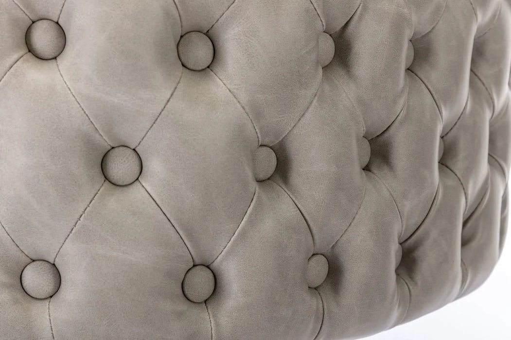 A&A Furniture,Swivel Barstools Adjusatble Seat Height, Modern PU Upholstered Bar Stools with the whole Back Tufted, for Home Pub and Kitchen Island（Beige, Set of 2） Default -DTYStore