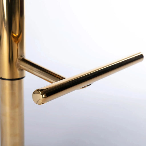 A&A Furniture,Swivel Barstools Adjusatble Seat Height, Modern PU Upholstered Bar Stools with the whole Back Tufted, for Home Pub and Kitchen Island（Black, Set of 2） Default -DTYStore