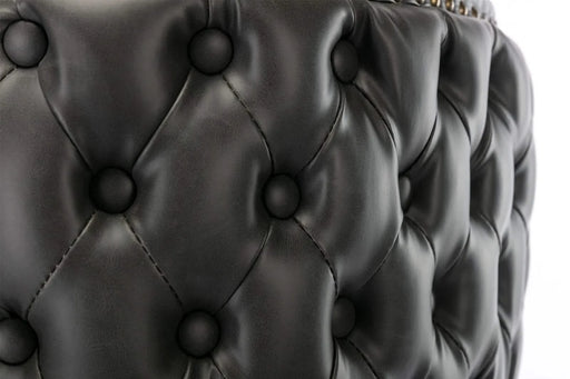 A&A Furniture,Swivel Barstools Adjusatble Seat Height, Modern PU Upholstered Bar Stools with the whole Back Tufted, for Home Pub and Kitchen Island（Dark Gray, Set of 2） Default -DTYStore