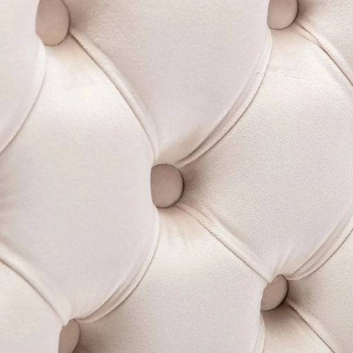 A&A Furniture,Thick Golden Swivel Velvet Barstools Adjusatble Seat Height from 27-35 Inch, Modern Upholstered Bar Stools with Backs Comfortable Tufted for Home Pub and Kitchen Island (Beige,Set of 2) Default -DTYStore