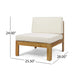 ALCOVE L-Shape Sofa Set Beige Acacia Wood with Water-Resistant Cushions Default -DTYStore