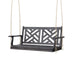 ALEJANDRO Acacia Wood Porch Swing with Slat Panel Seating in Dark Grey Default -DTYStore