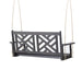 ALEJANDRO Acacia Wood Porch Swing with Slat Panel Seating in Dark Grey Default -DTYStore