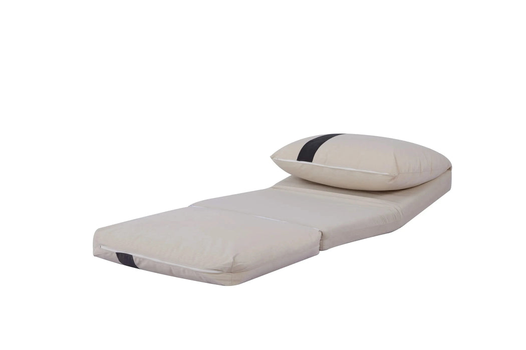 ARIA Modern Floor Sofa Bed Human Dog Bed for Adult & Pets – 6-Position Adjustable, 5-Second Foldable, Corduroy Upholstered Bean Bag Base & Pillow – Space-Saving for Small Spaces. Default -DTYStore