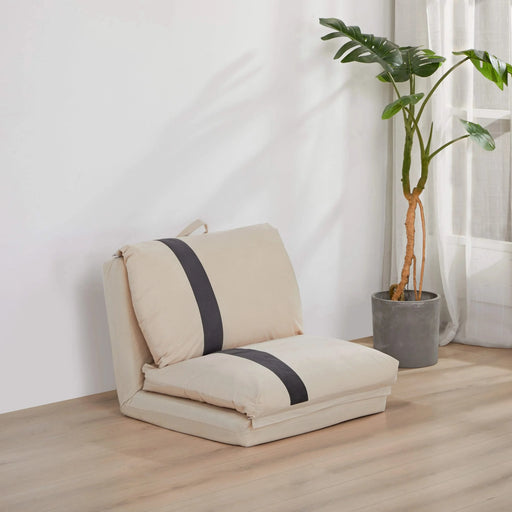 ARIA Modern Floor Sofa Bed Human Dog Bed for Adult & Pets – 6-Position Adjustable, 5-Second Foldable, Corduroy Upholstered Bean Bag Base & Pillow – Space-Saving for Small Spaces. Default -DTYStore