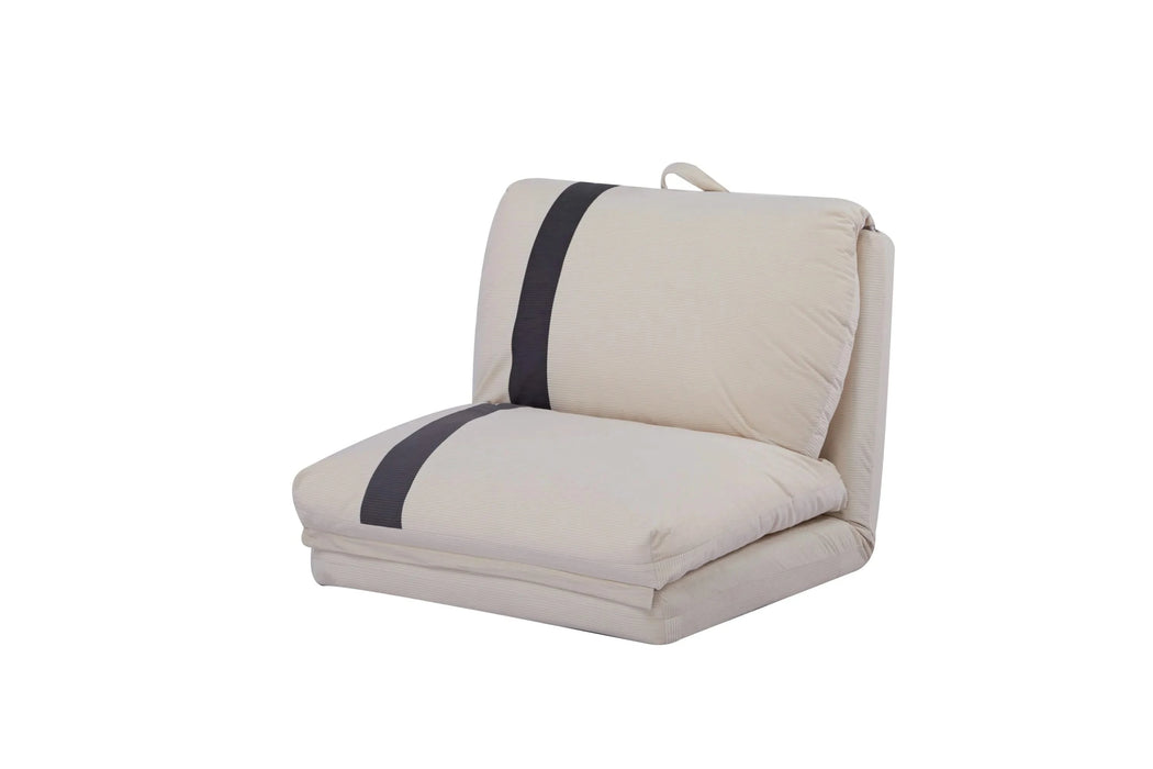 ARIA Modern Floor Sofa Bed Human Dog Bed for Adult & Pets – 6-Position Adjustable, 5-Second Foldable, Corduroy Upholstered Bean Bag Base & Pillow – Space-Saving for Small Spaces. Default -DTYStore