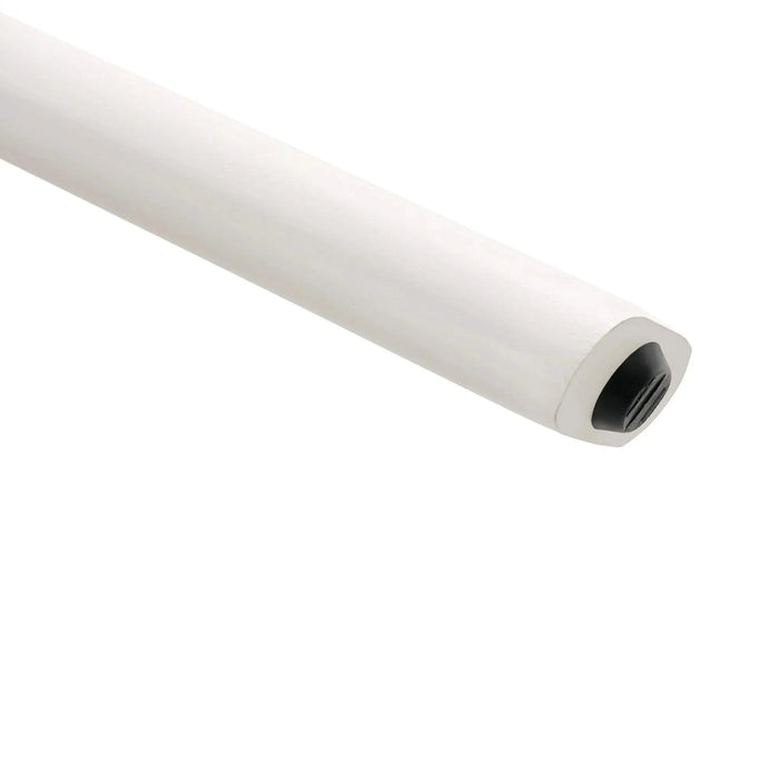 A modern minimalist circular dining table with a 42 inch diameter white patterned tabletop and white metal legs. Suitable for restaurants, living rooms, and conference rooms. Default -DTYStore