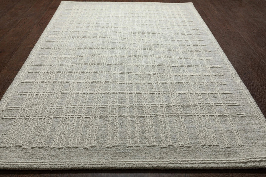 Abbey Latriss Ivory and Natural Wool Handwoven Area Rug Default -DTYStore