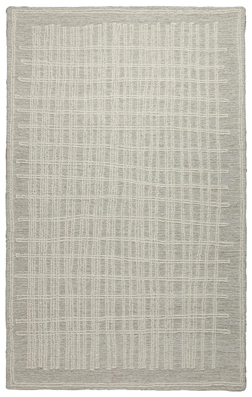 Abbey Latriss Ivory and Natural Wool Handwoven Area Rug Default -DTYStore