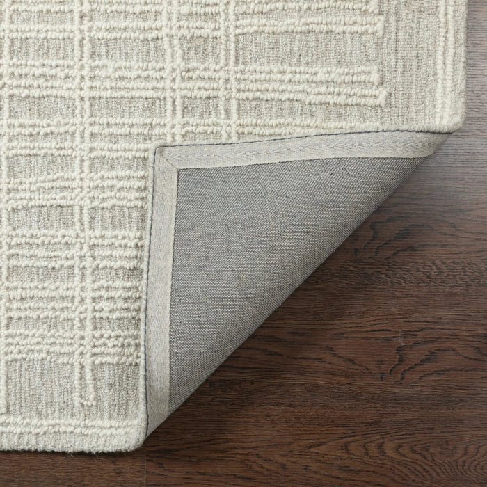Abbey Latriss Ivory and Natural Wool Handwoven Area Rug Default -DTYStore