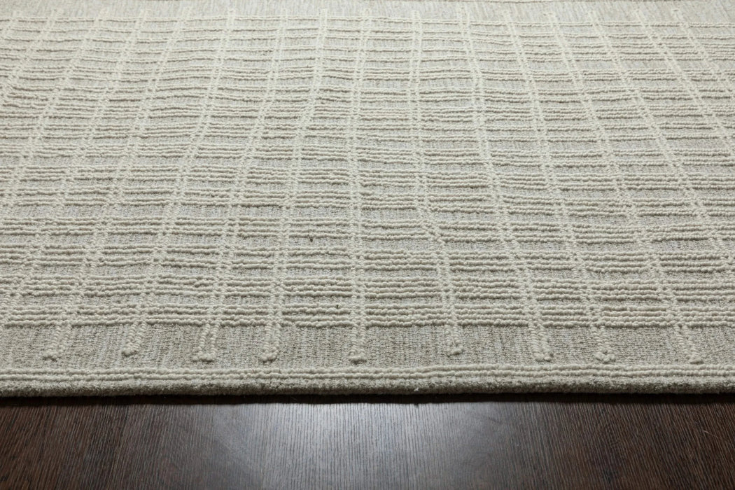 Abbey Latriss Ivory and Natural Wool Handwoven Area Rug Default -DTYStore