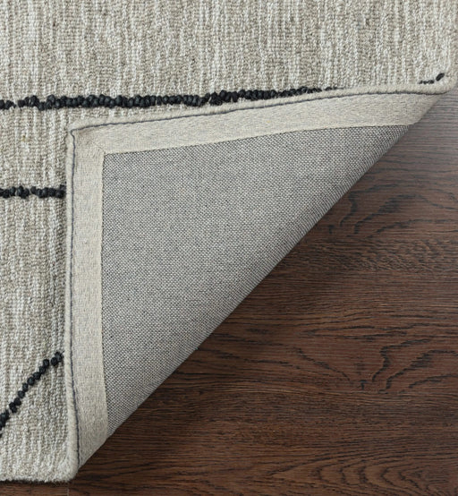 Abbey Valetta Natural, Brown, and Black Wool Handwoven Area Rug Default -DTYStore