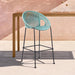 Acapulco 30' Indoor Outdoor Steel Bar Stool with Wasabi Rope Default -DTYStore