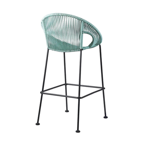Acapulco 30' Indoor Outdoor Steel Bar Stool with Wasabi Rope Default -DTYStore