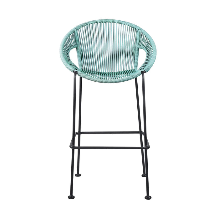 Acapulco 30' Indoor Outdoor Steel Bar Stool with Wasabi Rope Default -DTYStore