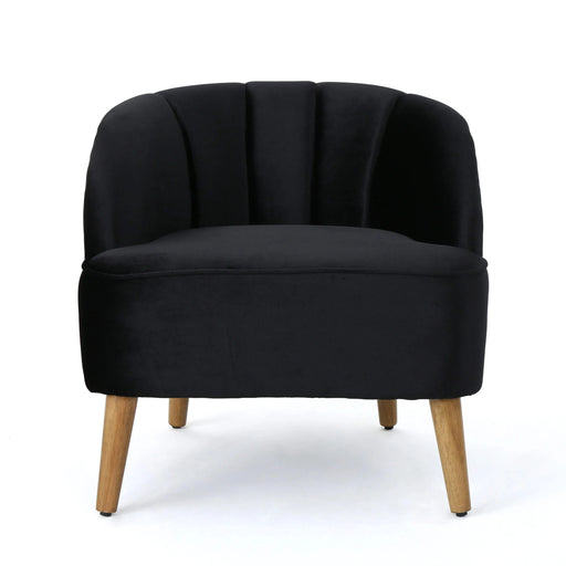 Accent Chair, Club Armchair, Modern Reading Chair, Black Altay Velvet Default -DTYStore