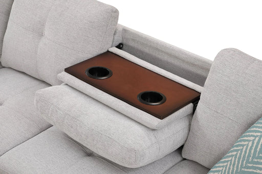 Accent Pillow - Equipped Sectional Sofa in Light Grey Default -DTYStore