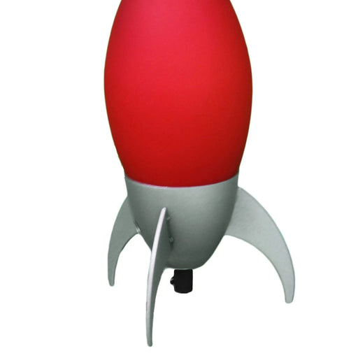 Acrylic Kids Table Lamp Rocket Ship design - Children's Night Light Bedroom Decor Red -DTYStore