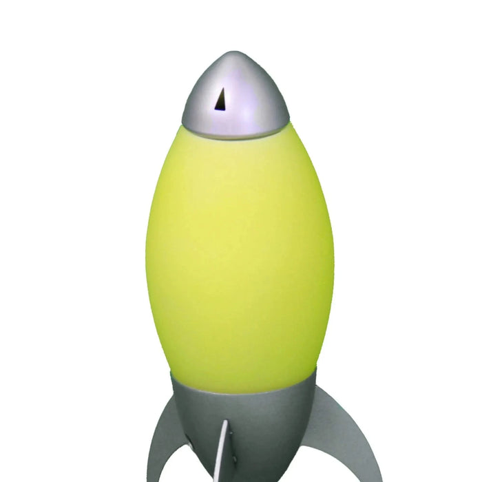 Acrylic Kids Table Lamp Rocket Ship design - Children's Night Light Bedroom Decor Yellow -DTYStore