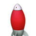 Acrylic Kids Table Lamp Rocket Ship design - Children's Night Light Bedroom Decor Red -DTYStore