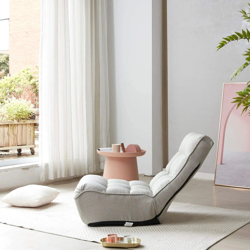 Adjustable Gray Metal Reclining Chair for Living Room and Balcony Default -DTYStore