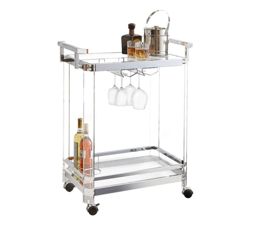 Aerin - Server Cart - Silver Default -DTYStore