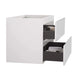 Alice-24W-201,Wall mount bathroom vanity WITHOUT basin, white color, with two drawer, Pre-assembled Default -DTYStore