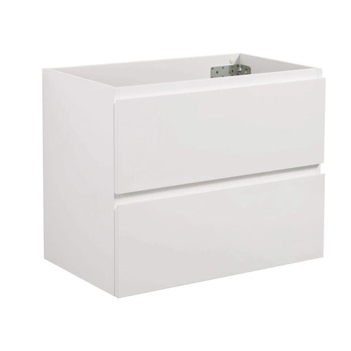 Alice-24W-201,Wall mount bathroom vanity WITHOUT basin, white color, with two drawer, Pre-assembled Default -DTYStore