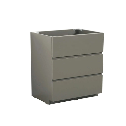 Alice-30F-102,Floor cabinet WITHOUT basin, Gray color, With three drawers, Pre-assembled Default -DTYStore