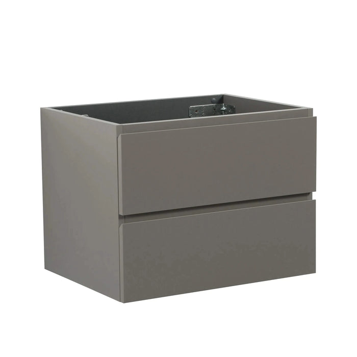 Alice-30W-102,Wall mount cabinet WITHOUT basin, Gray color, With two drawers, Pre-assembled Default -DTYStore