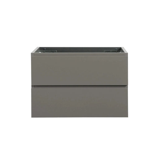 Alice-30W-102,Wall mount cabinet WITHOUT basin, Gray color, With two drawers, Pre-assembled Default -DTYStore