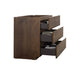 Alice-36F-105,Floor cabinet WITHOUT basin, Walnut color, With three drawers, Pre-assembled Default -DTYStore