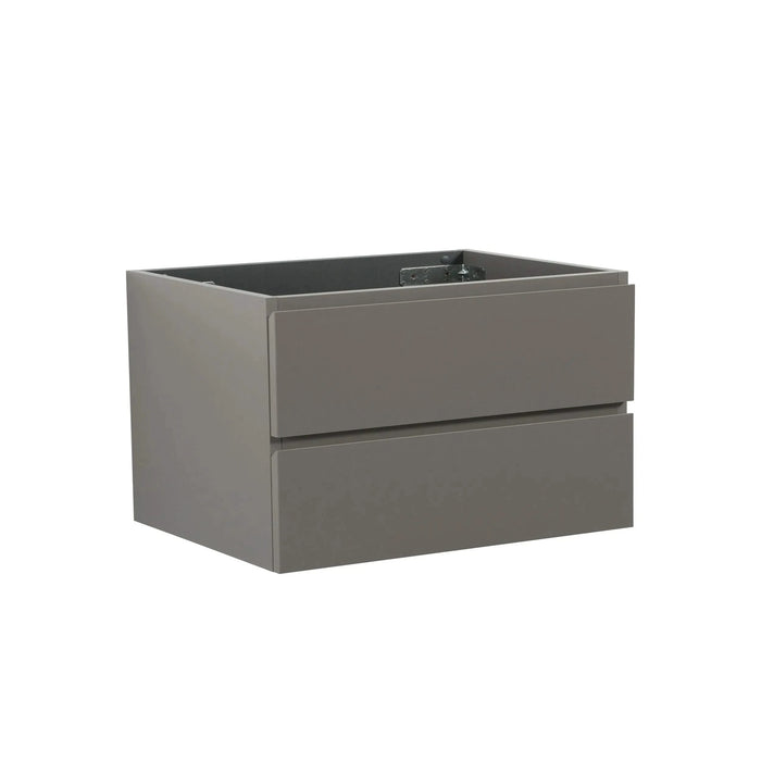 Alice-36W-102,Wall mount cabinet WITHOUT basin,Gray color, With two drawers, Pre-assembled Default -DTYStore