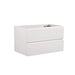 Alice-36W-201,Wall mount cabinet WITHOUT basin, White color, With two drawers, Pre-assembled Default -DTYStore