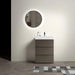 Alice 24' Gray Bathroom Vanity with Sink, Large Storage Freestanding Vanity, Glossy White Basin Default -DTYStore