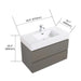Alice 36' Gray Bathroom Vanity with Sink, Large Storage Wall Mounted Floating Bathroom Vanity for Modern Bathroom, One-Piece White Sink Basin without Drain and Faucet, Pre-assembled Default -DTYStore