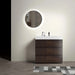 Alice 36' Walnut Bathroom Vanity with Large Storage and One-Piece White Sink Basin, Rosewood Finish Default -DTYStore