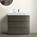 Alice Modern Bathroom Vanity with Sink, Large Storage, Sleek Gray Finish, Melamine Material, 36 Inch Default -DTYStore