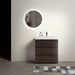 Alice Walnut Bathroom Vanity with Large Storage, White Sink Basin, Freestanding, Pre-assembled Default -DTYStore