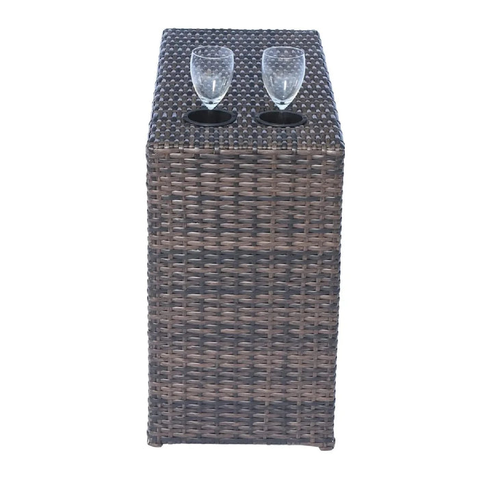 All-Weather Wicker Sectional Seating Group with Cushions - Modular Design - Olefin Grey - Aluminum Frame Default -DTYStore