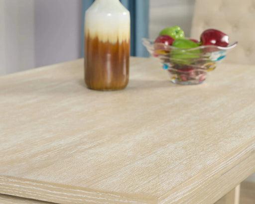 Amonia Urban Style Wired White Finish Wood Turned-Leg Dining Table Default -DTYStore