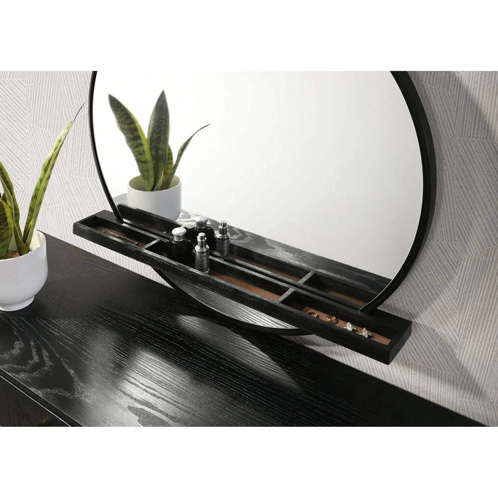 Anser Black and Natural 4-piece Queen Bedroom Set Default -DTYStore