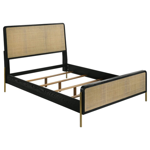 Anser Black and Natural 5-piece Queen Bedroom Set Default -DTYStore