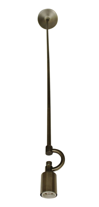 Antique Brass Color Pendant Light Fixture for 1 Lights, Vintage Ceiling Hanging Light Fixture with Fabric Cord for Home Lightning Default -DTYStore