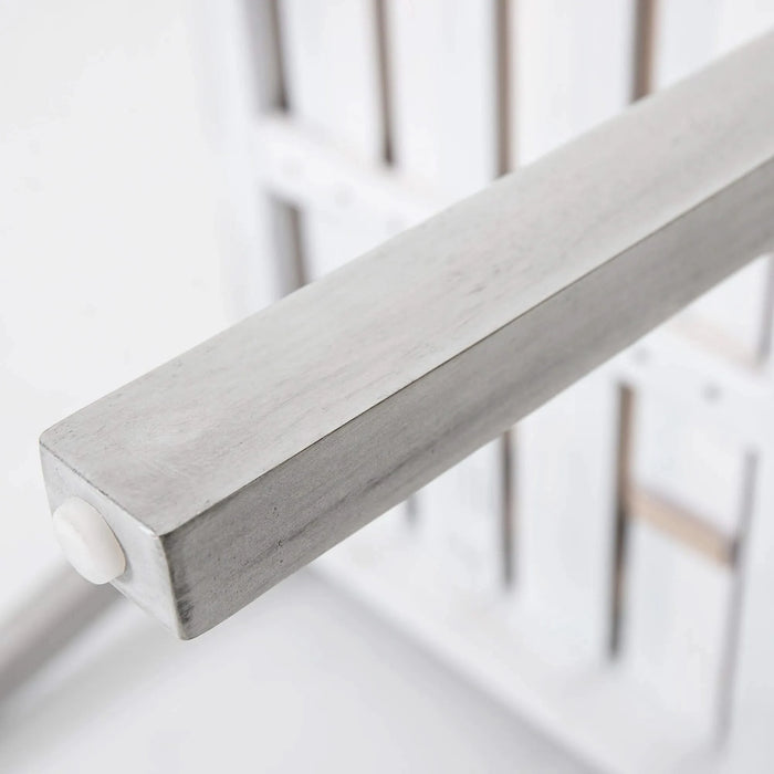 Antique Gray 6-Person Outdoor Wooden Dining Set with Umbrella Hole and Removable Cushions for Patio Default -DTYStore