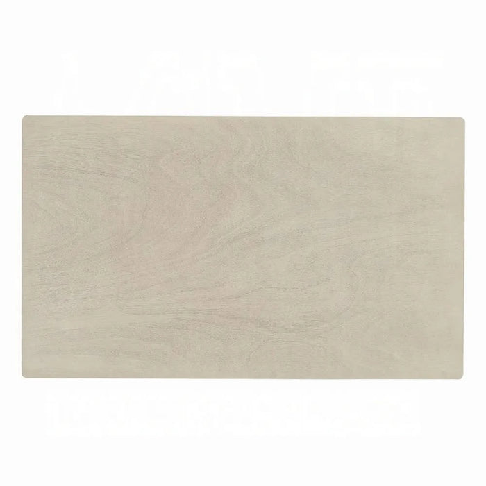 Antique Gray Finish Beautiful Dining Set 7pc Table and 6 Side Chairs Set Wooden Furniture, Contemporary Formal Default -DTYStore