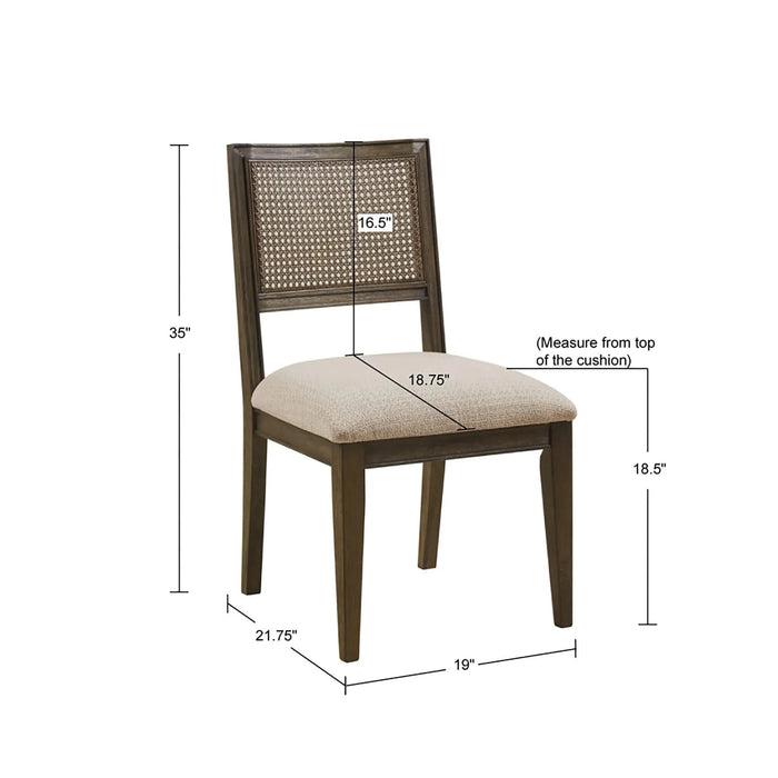 Armless Dining Chair Set of 2 Default -DTYStore